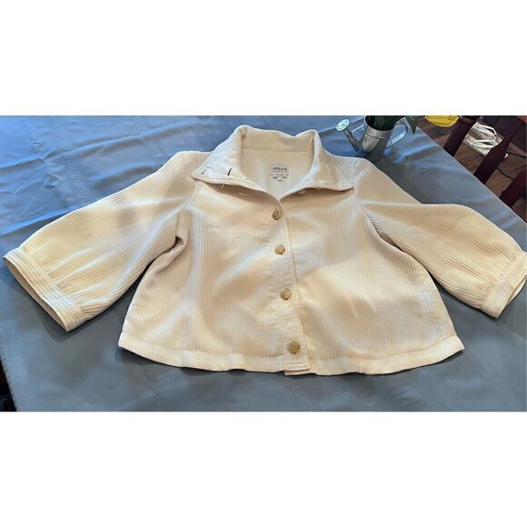 ARMANI COLLEZIONI WHITE BOLERO BLAZER JACKET 3/4 SLEEVES SZ 8 - Picture 5 of 11